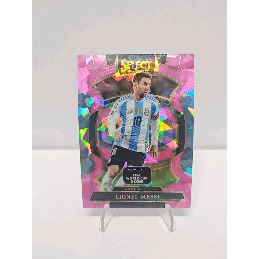2026 Panini Select Road to FIFA World Cup Lionel Messi Terrace Pink Ice #56